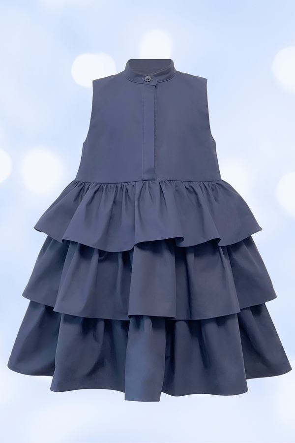 SABRINA - Girl Ruffle Dress Sewing Pattern